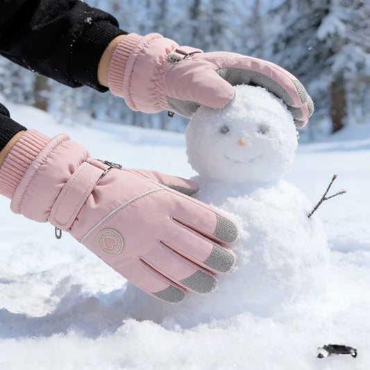 Women's Winter Thick Warm Gloves|Windproof, Anti-Slip, Touchscreen, Suitable for Skiing, Cycling, and V1232-HXST001