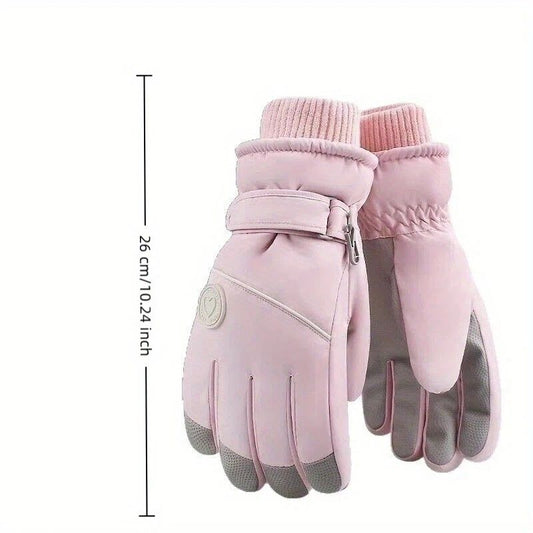 Women's Winter Thick Warm Gloves|Windproof, Anti-Slip, Touchscreen, Suitable for Skiing, Cycling, and V1232-HXST001