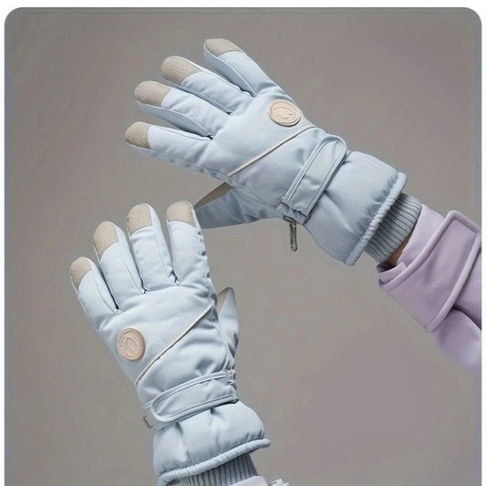 Women's Winter Thick Warm Gloves|Windproof, Anti-Slip, Touchscreen, Suitable for Skiing, Cycling, and V1232-HXST002