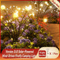 Seven Branch Solar Lily Light: Charges during the day, glows at night. Seven lilies bloom together, soft light flows like water through your garden./10 lamp holder [warm light] is always on