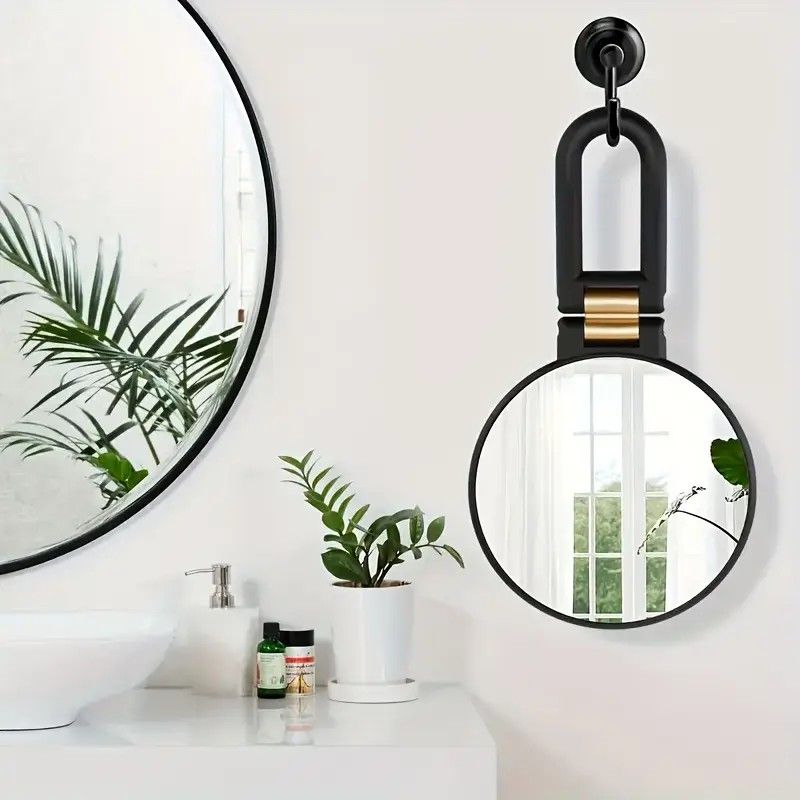 Double-sided Folding Makeup Mirror - 1X/50X Dual Magnification, 360 degrees Rotatable and Foldable for V1232-HZFDJ003