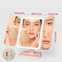 Smart Touch LED Vanity Mirror - 3 Color Dimmable Lights, 270 degrees Adjustable, Rechargeable Desktop Makeup V1232-HZJSZ001