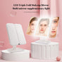 Smart Touch LED Vanity Mirror - 3 Color Dimmable Lights, 270 degrees Adjustable, Rechargeable Desktop Makeup V1232-HZJSZ002