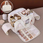 Travel Toiletry & Makeup Bag - Large Capacity Organiser Wash Bag with Compartments(beige) V1232-HZSNB-1-006