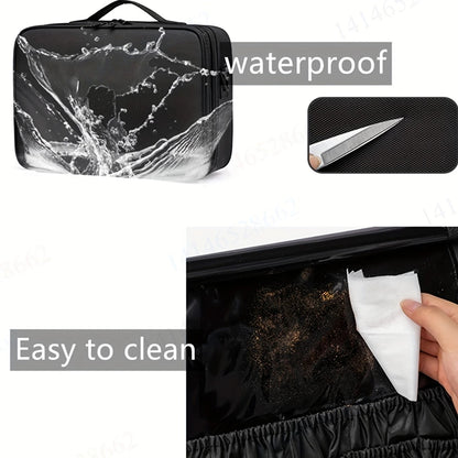 Professional Makeup Case: Flexible Zoning, Triple-tier Capacity, Your Hassle-free Travel Storage Partner. V1232-HZSNBSG001
