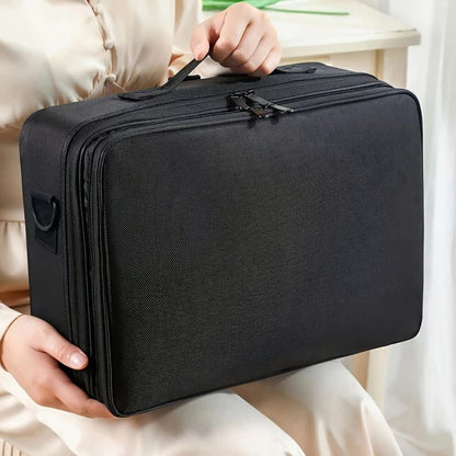 Professional Makeup Case: Flexible Zoning, Triple-tier Capacity, Your Hassle-free Travel Storage Partner. V1232-HZSNBSG001