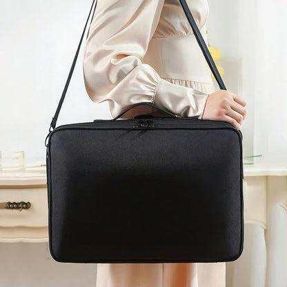 Professional Makeup Case: Flexible Zoning, Triple-tier Capacity, Your Hassle-free Travel Storage Partner. V1232-HZSNBSG001