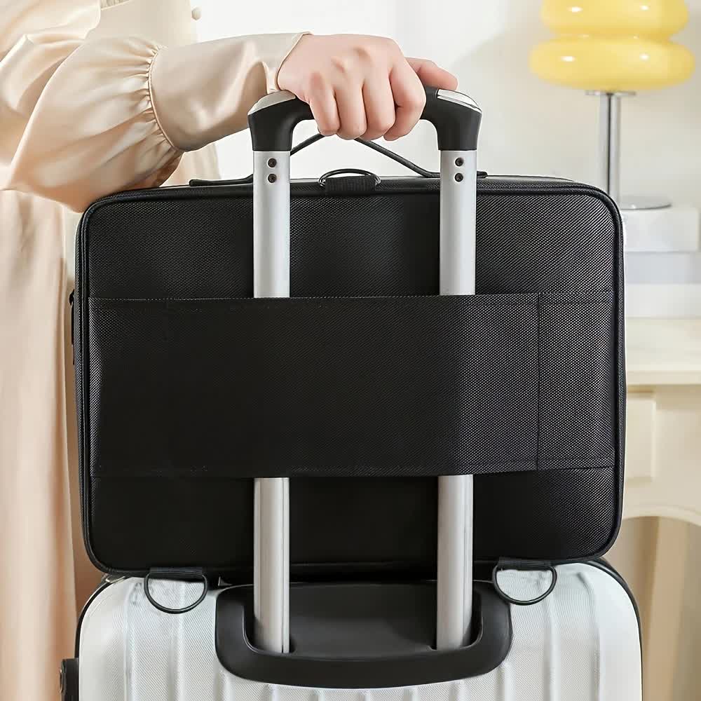 Professional Makeup Case: Flexible Zoning, Triple-tier Capacity, Your Hassle-free Travel Storage Partner. V1232-HZSNBSG001