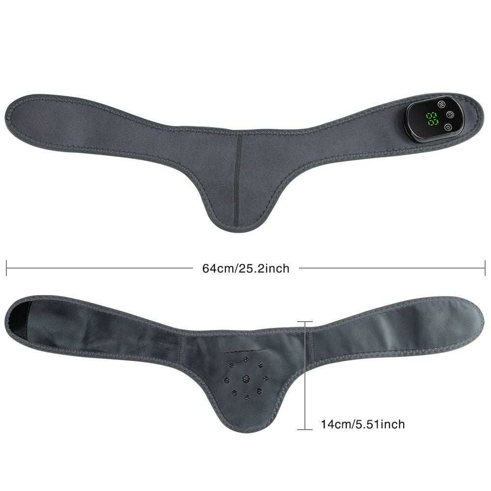 Heated Neck Wrap with Massage - Infrared Heat Therapy, Vibration Massage, Rechargeable & Adjustable | NEW V1232-JBAMYS001