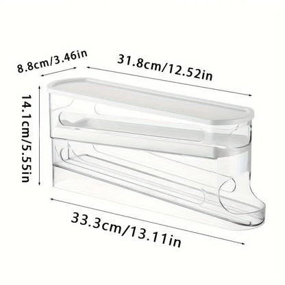 2pcs Automatic Replenishing Egg Box: Refrigerator Storage Essential, Space - saving and Easy to Access V1232-JDSNH001