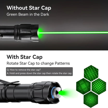 1 piece Green High-Power Green Laser Pointer, Laser Pointer for Indoor Meetings, Tactical Laser Flashlight V1232-JGB002