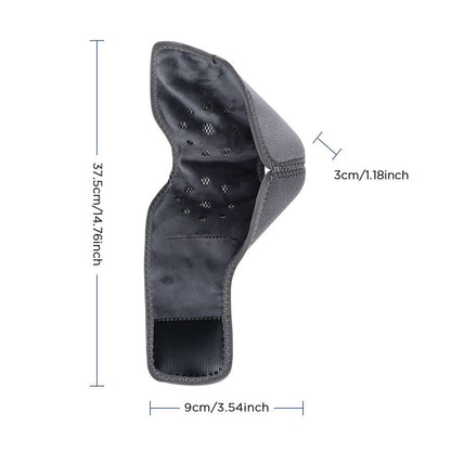 Heated Ankle Wrap with Massage - Infrared Heat Therapy, Vibration Massage, Rechargeable & Adjustable Strap | V1232-JHAMY001