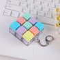 Creative Fingertip Stress Reliever: Keyboard Click Sound Keychain, Colorful Fidget Ring Relaxation V1232-JPJYYSK002