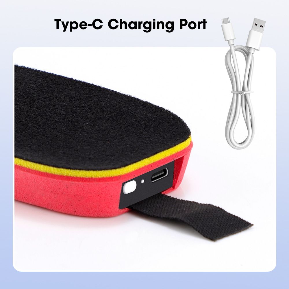 Rechargeable Heated Insoles with Bluetooth APP Control - 3 Heat Settings (40-60 degrees C), Trim-to-Fit, V1232-JRKCXD001