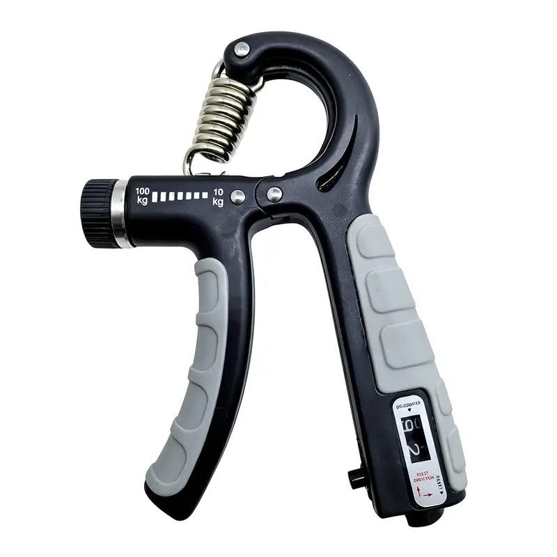 Adjustable Heavy-Duty Grip Strengthener with Counter, 10-100kg - Powerful Forearm and Wrist Builder for V1232-JSBLQ006