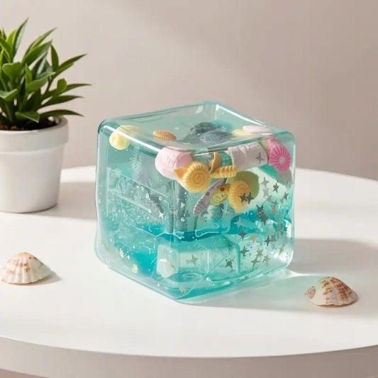 Slow Rise Squishy Toy Starfish Ocean Island Maltose Style Soft Slow Rebound Stress Relief Fidget Sensory Toy V1232-JYHYNN001