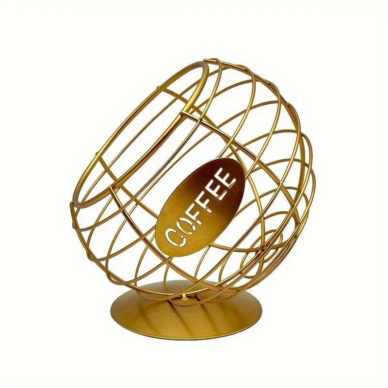 1pc Unique Coffee Capsule Basket Iron Coffee Pod Holder with Slanted Design for Home Bar and Cafe V1232-KFJNL002