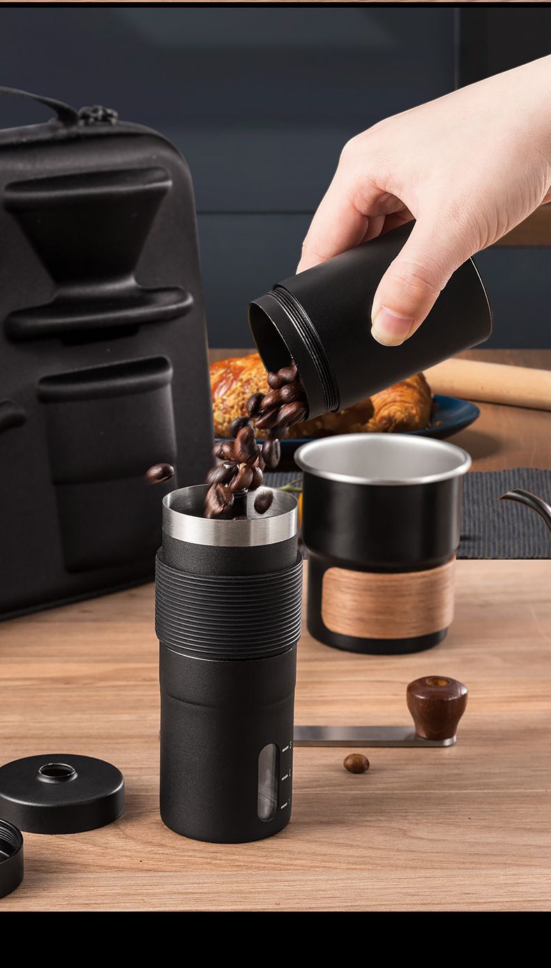 6-Piece Pour Over Coffee Set, Coffee Machine Gift Box, Pour Over Coffee Kettle, Coffee Cup, Coffee Bean V1232-KFLXTZ002