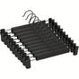 10-Pack Multi-Purpose Adjustable Pant Hangers: Thickened Non-Slip Clips, 360 degrees Rotating Hook, V1232-KJ001