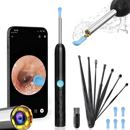 8-Piece Smart Visual Ear Cleaner, 1080P HD AI Warning, IP67 Waterproof Silicone Soft Tip, Safe and V1232-KSCHQ002