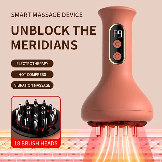 Smart Lymphatic and Back Massager, featuring deep tissue massage and portable design. Powered by USB with a V1232-LBAMQ001