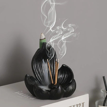 One lotus-shaped incense cone, a multifunctional home decoration piece, suitable for yoga and V1232-LHXL002