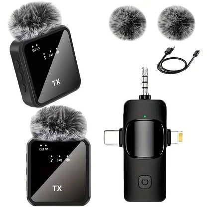2.4G Wireless Lavalier Microphone: Multi - person, Full - scenario Audio, 25m HD Noise - reduction V1232-LJMKF001