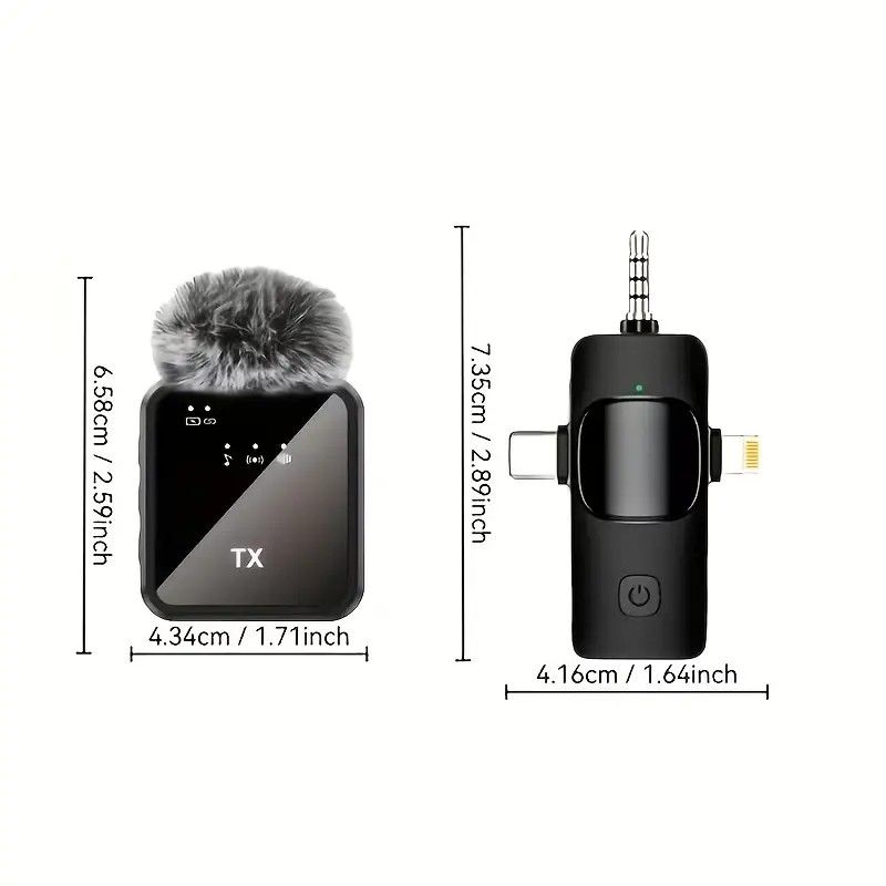 2.4G Wireless Lavalier Microphone: Multi - person, Full - scenario Audio, 25m HD Noise - reduction V1232-LJMKF001