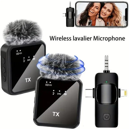 2.4G Wireless Lavalier Microphone: Multi - person, Full - scenario Audio, 25m HD Noise - reduction V1232-LJMKF001