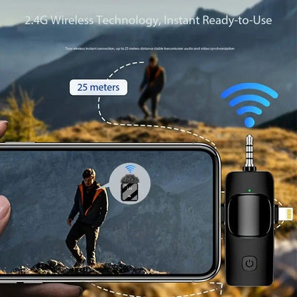 2.4G Wireless Lavalier Microphone: Multi - person, Full - scenario Audio, 25m HD Noise - reduction V1232-LJMKF001