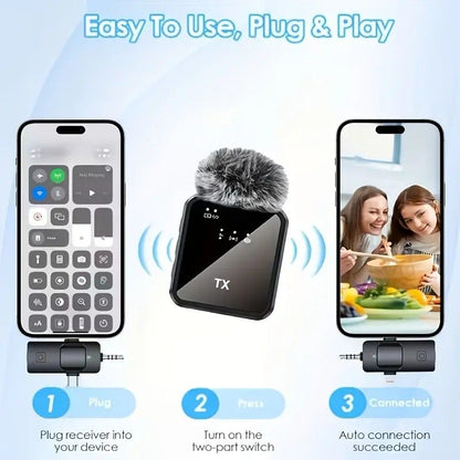 2.4G Wireless Lavalier Microphone: Multi - person, Full - scenario Audio, 25m HD Noise - reduction V1232-LJMKF001