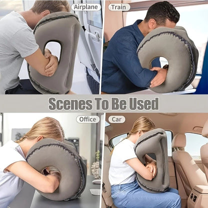 Inflatable Travel Pillow | Multi-Scene Ergonomic Design, 3-Second Inflate/Deflate, Relieves Travel V1232-LXZTCQ001