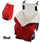 Winter Elderly Wheelchair Heating Blanket | Windproof & Fleece-Lined, Ideal for Both Outings and Home Use(red) V1232-LYBNT001