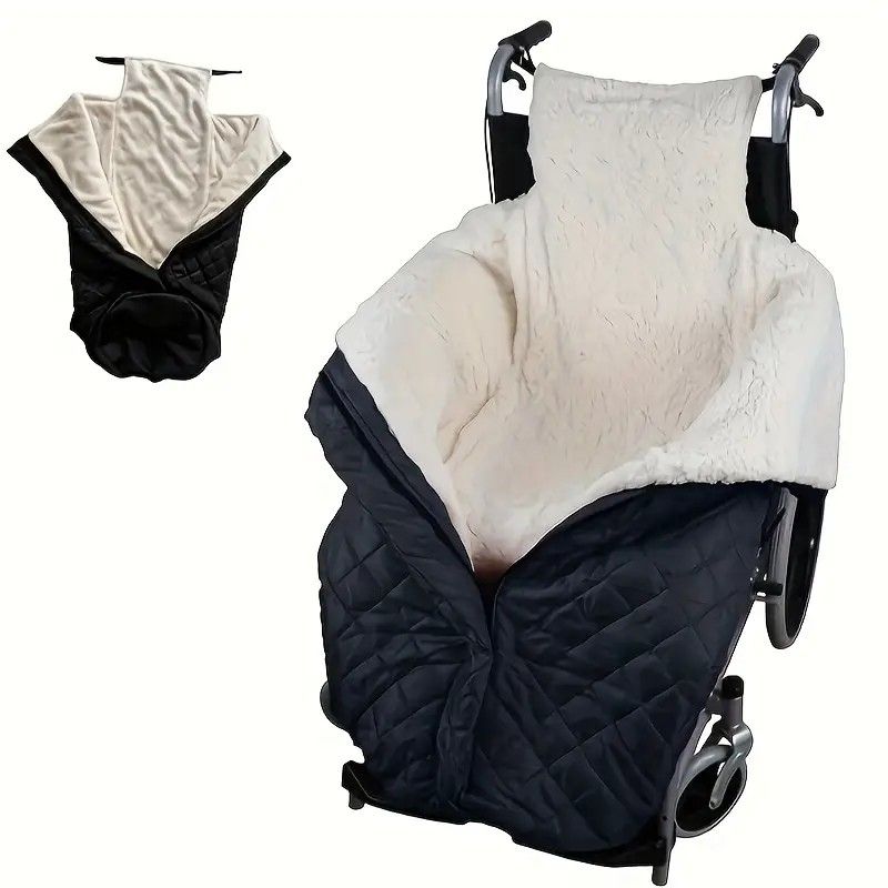 Winter Elderly Wheelchair Heating Blanket | Windproof & Fleece-Lined, Ideal for Both Outings and Home V1232-LYBNT004
