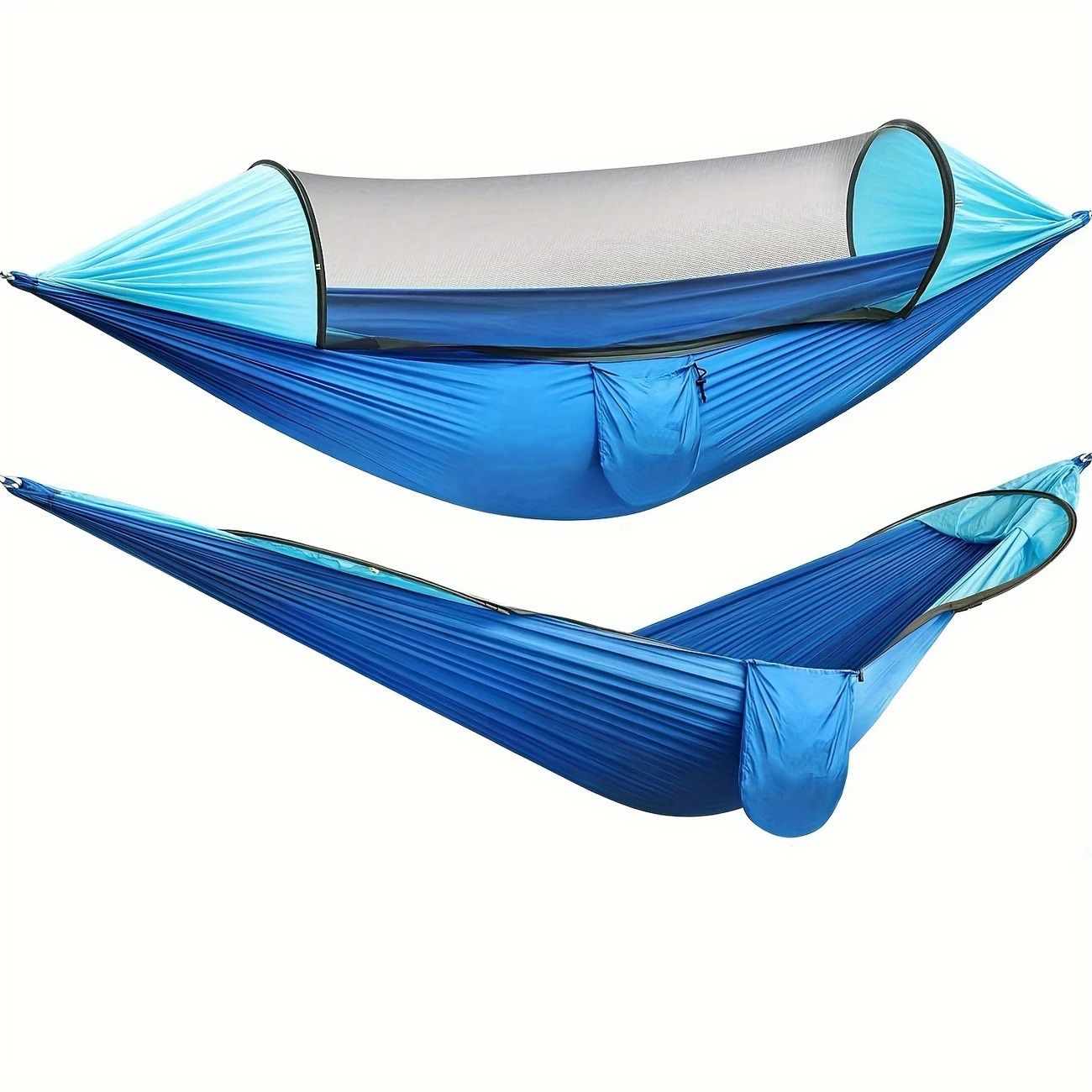 Sun-Protection Outdoor Hammock|2-in-1 Detachable Mosquito Net, Portable Camping Essential. orange V1232-LYDC001