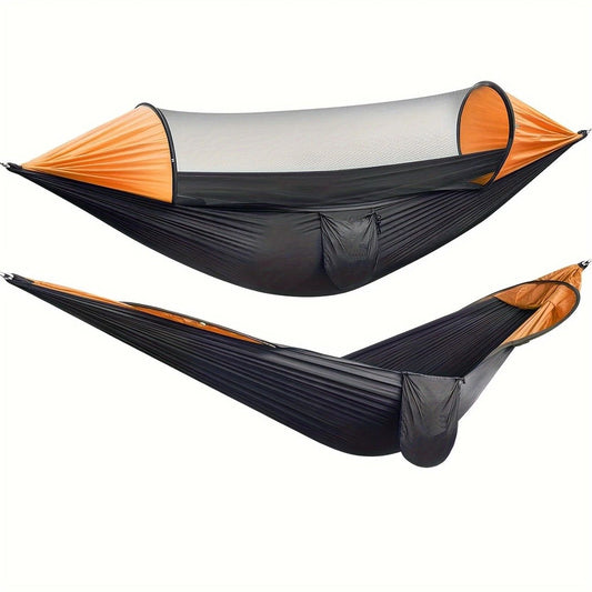 Sun-Protection Outdoor Hammock|2-in-1 Detachable Mosquito Net, Portable Camping Essential.pitch green V1232-LYDC002