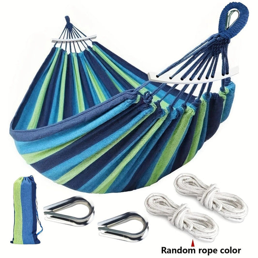 Outdoor Camping Hammock Portable Travel Swing Balance Hammock for Beach Hiking Backyard Relax Chai(2.8*1.5m V1232-LYDCPH001