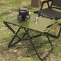 Portable Folding Camping Table Iron Outdoor Picnic Beach BBQ Tailgate Hiking with Storage Bag(GREEN) V1232-LYZ002