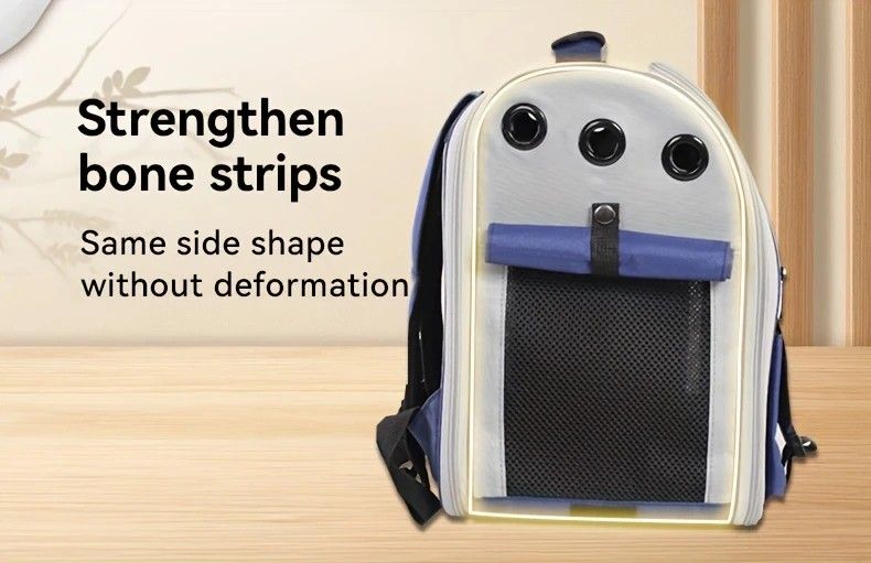 Cat Backpack Carrier - Lightweight, Foldable, Shape-Retaining Travel Bag for Cats and Small Dogs up to V1232-MBB004