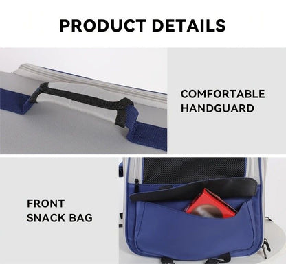 Cat Backpack Carrier - Lightweight, Foldable, Shape-Retaining Travel Bag for Cats and Small Dogs up to V1232-MBB004