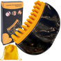 Dual-Sided Lymphatic Massage Brush: Silicone Boosts Circulation, Gua Sha Lifts, Wet & Dry Use, Essential Home V1232-MBLKS001