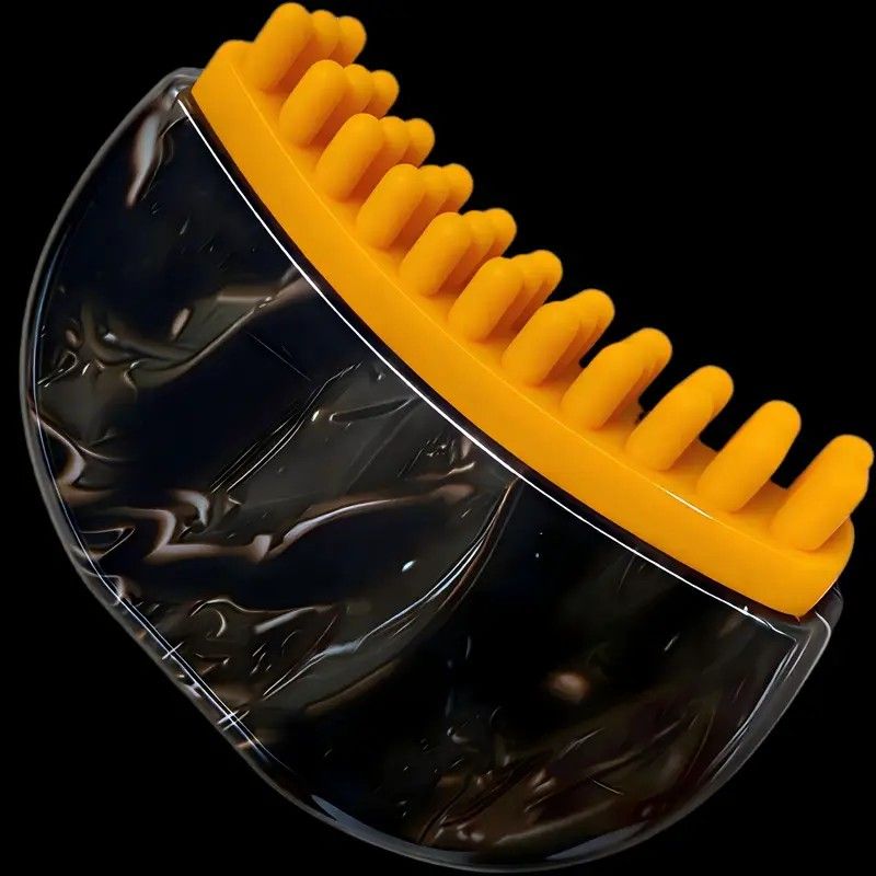 Dual-Sided Lymphatic Massage Brush: Silicone Boosts Circulation, Gua Sha Lifts, Wet & Dry Use, Essential Home V1232-MBLKS002