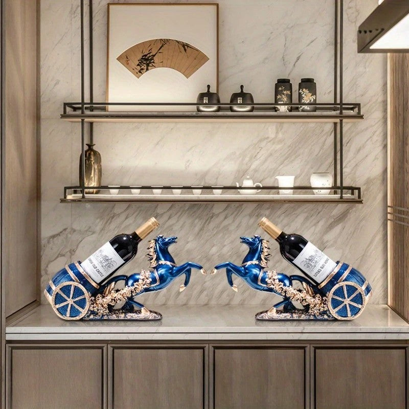 golden Freestanding Luxury Wine Rack, Stable Partitioned Storage, Hand-Carved "Success at First Attempt" V1232-MDCGJJ001