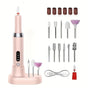 Pink Wireless Charging Nail Drill, 3-Speed Adjustable, Professional-Level Care in One Tool V1232-MJDMJ001