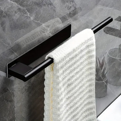 Stainless steel drill-free towel bar, rust-proof and durable, strong adhesive installation, super convenient for hanging towels in bathroom and kitchen../inherent
