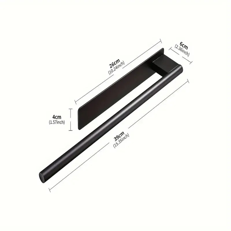 Stainless steel drill-free towel bar, rust-proof and durable, strong adhesive installation, super convenient for hanging towels in bathroom and kitchen../inherent
