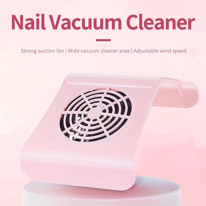 Nail Dust Collector: USB-Powered, Strong Suction, One-Touch Operation, Say Goodbye to Dust Troubles.PINK V1232-MJXCJ001