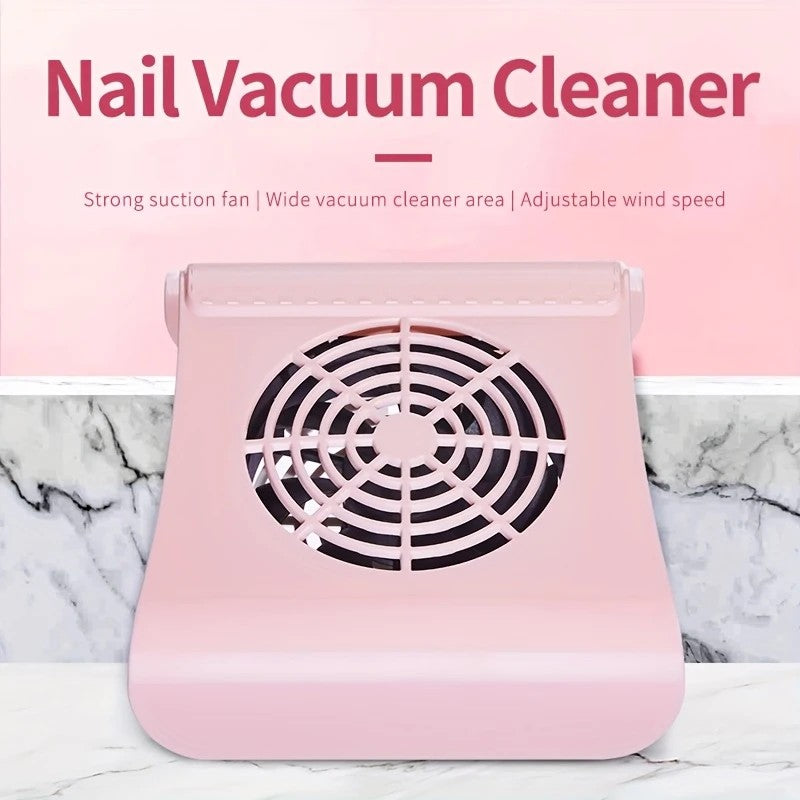 Nail Dust Collector: USB-Powered, Strong Suction, One-Touch Operation, Say Goodbye to Dust Troubles.PINK V1232-MJXCJ001