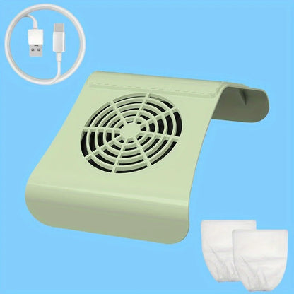 Nail Dust Collector: USB-Powered, Strong Suction, One-Touch Operation, Say Goodbye to Dust Troubles.PINK V1232-MJXCJ001