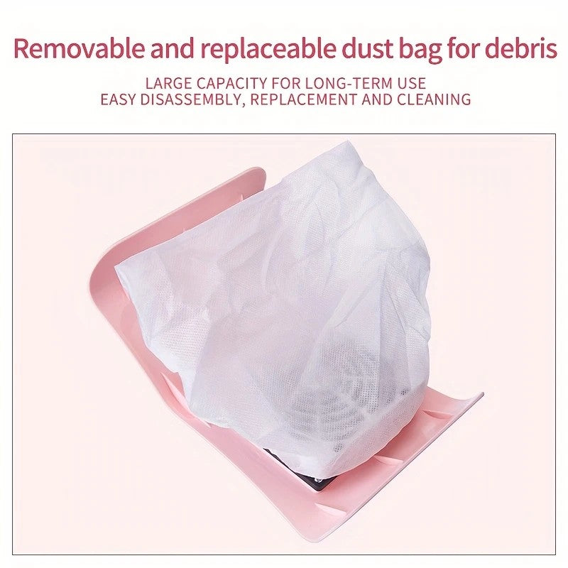 Nail Dust Collector: USB-Powered, Strong Suction, One-Touch Operation, Say Goodbye to Dust Troubles.WHITE V1232-MJXCJ002